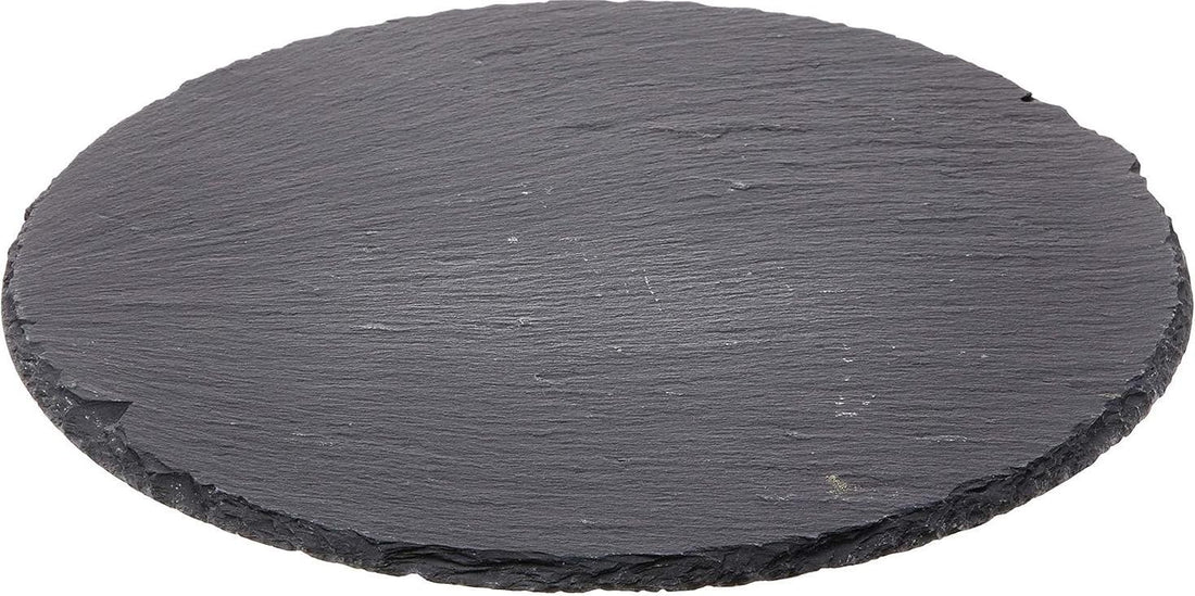 Cilio - 11" Black Slate Round Serving and Cheese Board - C296556