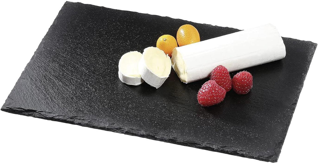 Cilio - 11.8" Black Slate Rectangle Serving and Cheese Board - C296549