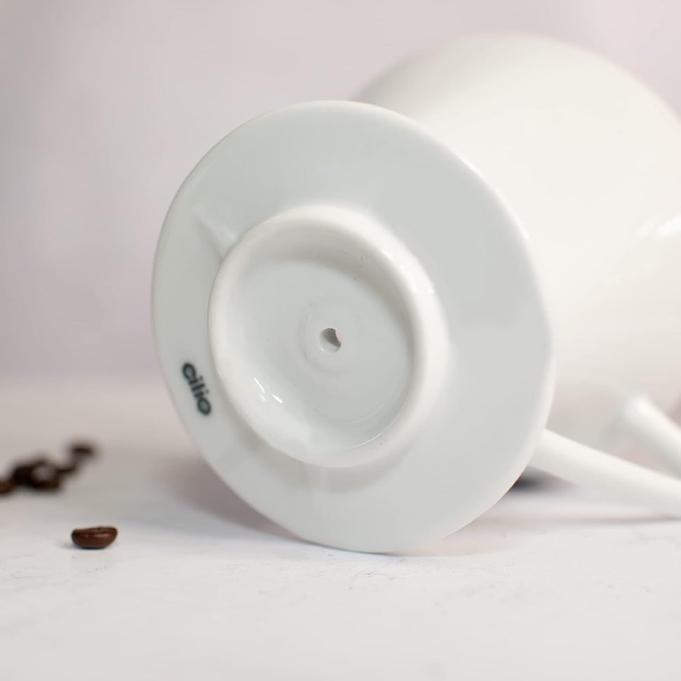 Cilio - #2/Small White Porcelain Coffee Filter/Holder Pour-Over - C105162