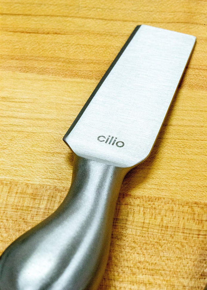 Cilio - 4 Pc Piave Brushed Stainless Steel Cheese Knife in Wooden Box - C294804
