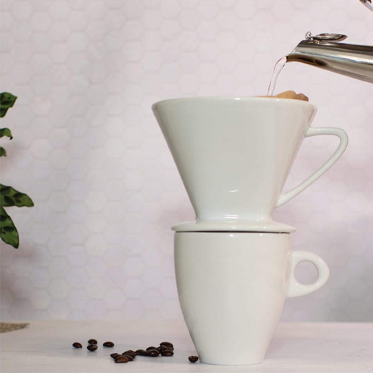 Cilio - ‎#4/Medium Porcelain Coffee Filter/Holder Pour-Over - C104943