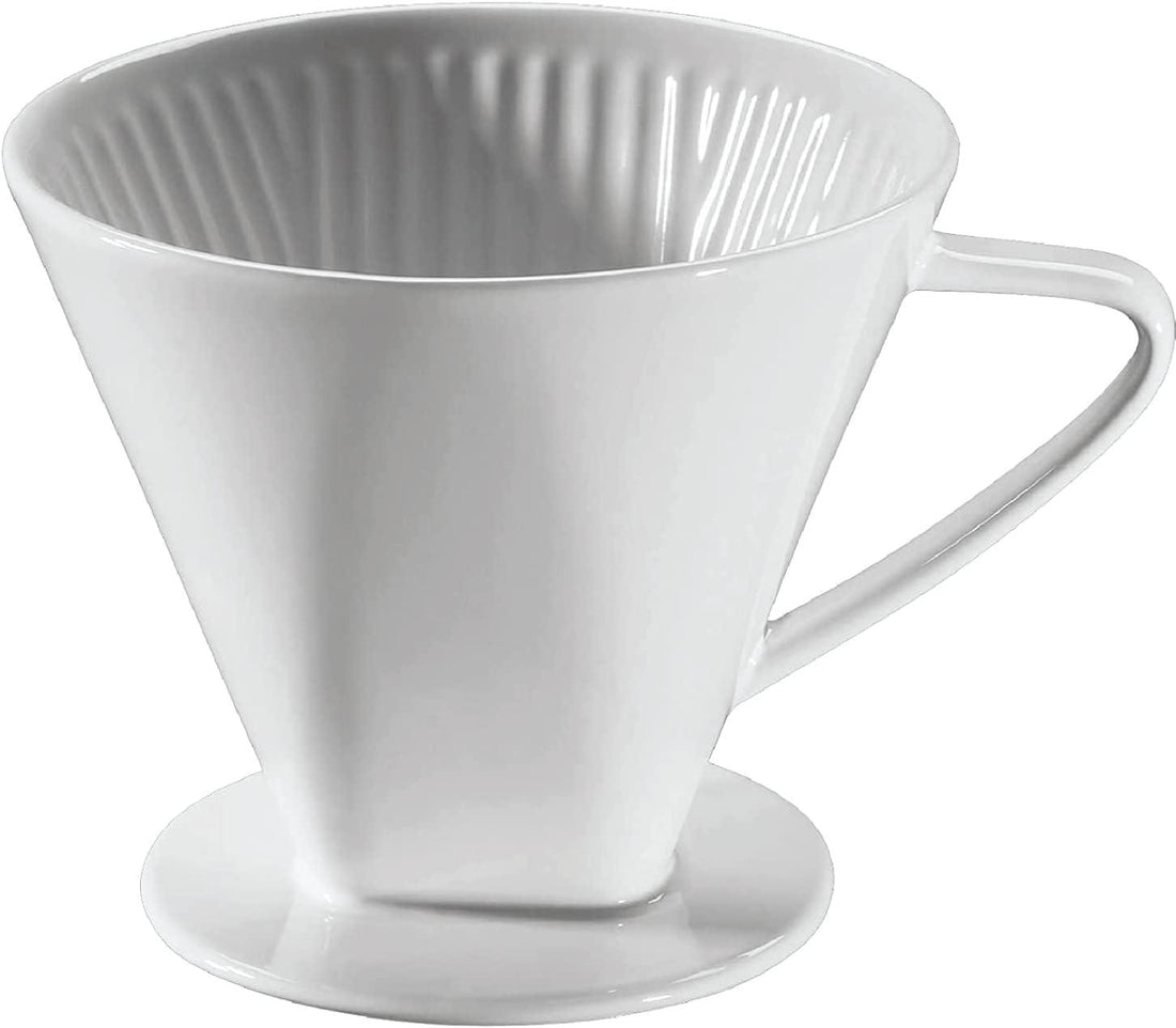 Cilio - #6/Large White Porcelain Coffee Filter/Holder Pour-Over - C105179