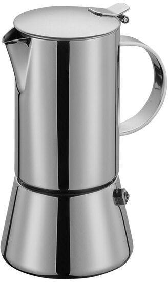 Cilio - Aida 8.5 fl. oz. Silver Moka Pot / Stovetop Espresso Maker - C342048