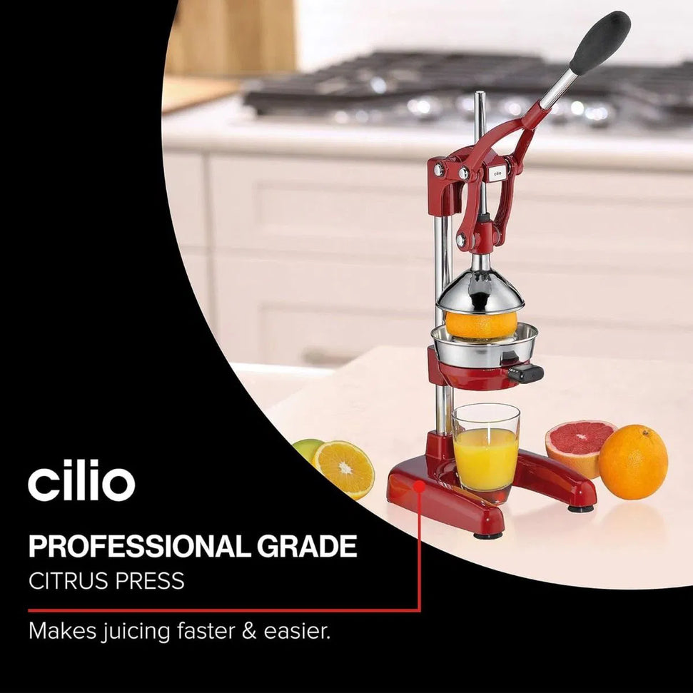 Cilio - Amalfi 7" x 8" Red Citrus Press Juicer - C309157