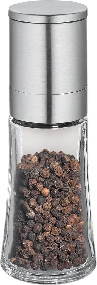Cilio - Bari 5.5" Glass and Stainless Steel Spice and Pepper Mill - C613285