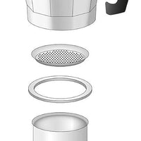 Cilio - Classic 6 Cups Black Espresso Moka Pot - C321326