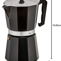 Cilio - Classic 6 Cups Black Espresso Moka Pot - C321326