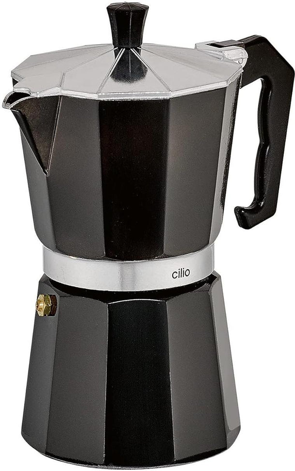 Cilio - Classic 6 Cups Black Espresso Moka Pot - C321326