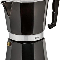 Cilio - Classic 6 Cups Black Espresso Moka Pot - C321326