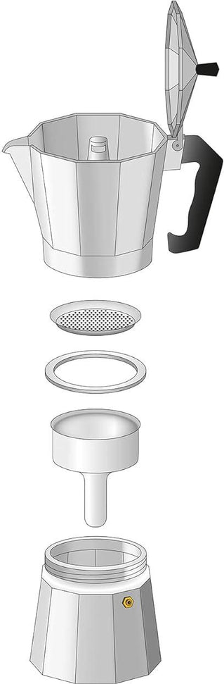 Cilio - Classic 6 Cups Red Espresso Moka Pot - C321319