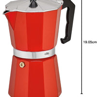 Cilio - Classic 6 Cups Red Espresso Moka Pot - C321319