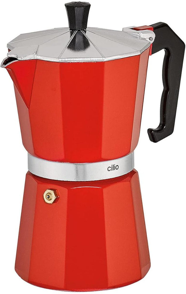 Cilio - Classic 6 Cups Red Espresso Moka Pot - C321319