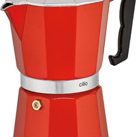 Cilio - Classic 6 Cups Red Espresso Moka Pot - C321319