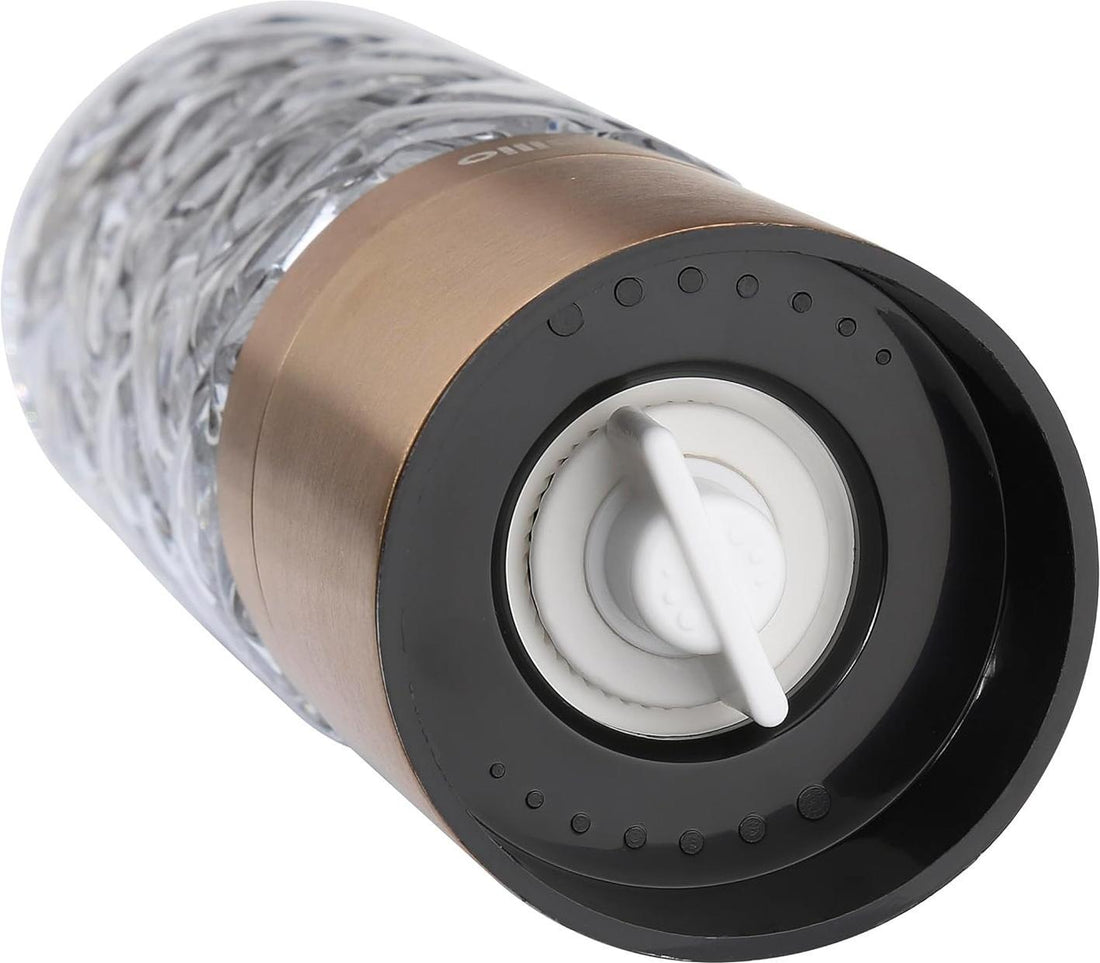 Cilio - Cristallo 6.7" Copper Glass and Stainless Steel Salt or Pepper Mill - C613568