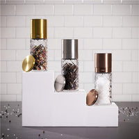 Cilio - Cristallo 6.7" Copper Glass and Stainless Steel Salt or Pepper Mill - C613568