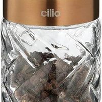 Cilio - Cristallo 6.7" Copper Glass and Stainless Steel Salt or Pepper Mill - C613568