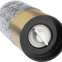 Cilio - Cristallo 6.7" Gold Glass and Stainless Steel Salt or Pepper Mill - C613551