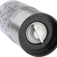 Cilio - Cristallo 6.7" Silver Glass and Stainless Steel Salt or Pepper Mill - C613544