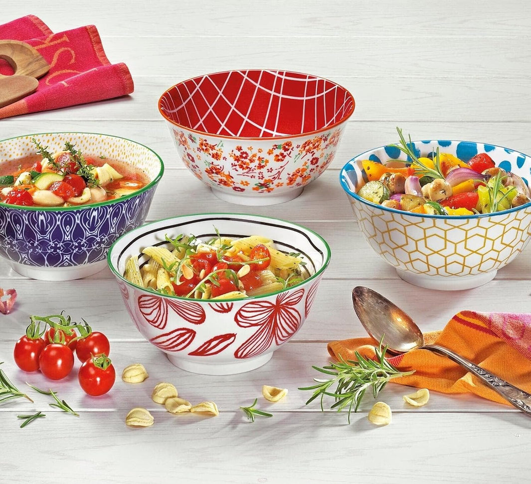 Cilio - Flowers 6" 17 fl. oz Porcelain Bowl - C107678