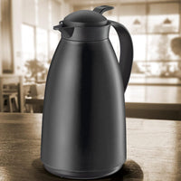 Cilio - Imola 34 Ounce Black Insulated Beverage Server with Glass Liner - C544367