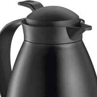 Cilio - Imola 34 Ounce Black Insulated Beverage Server with Glass Liner - C544367