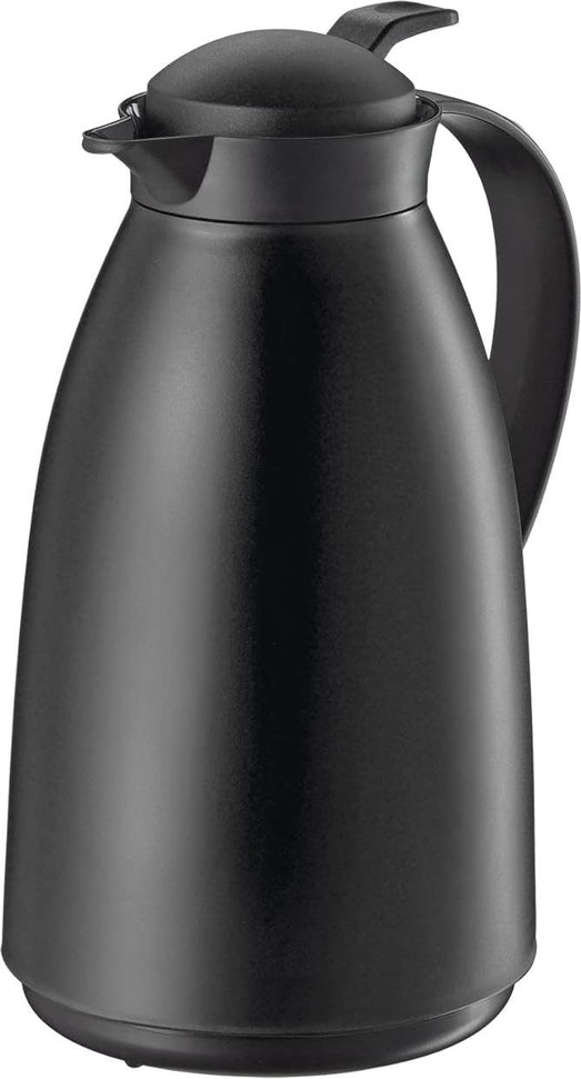 Cilio - Imola 34 Ounce Black Insulated Beverage Server with Glass Liner - C544367