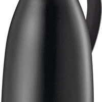 Cilio - Imola 34 Ounce Black Insulated Beverage Server with Glass Liner - C544367