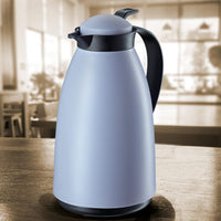 Cilio - Imola 34 Ounce Blue/Gray Insulated Beverage Server with Glass Liner - C544374
