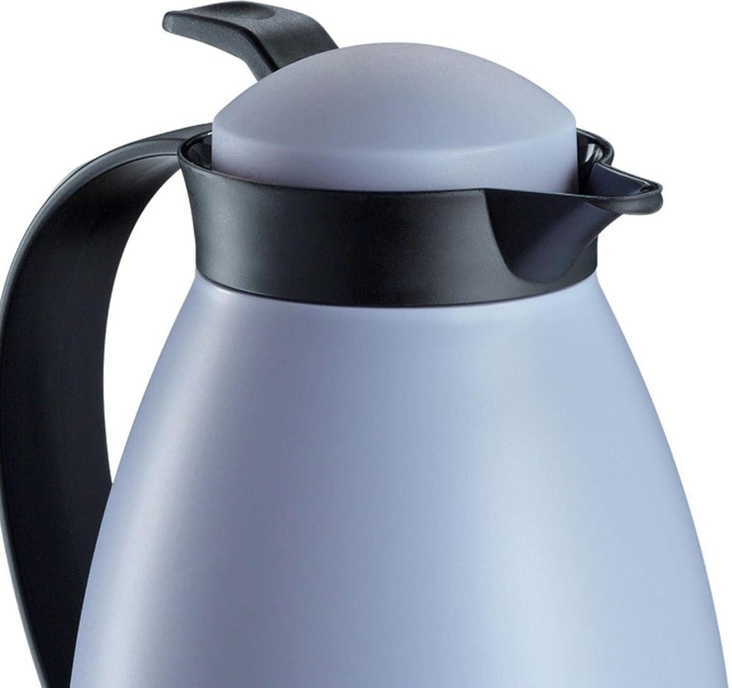 Cilio - Imola 34 Ounce Blue/Gray Insulated Beverage Server with Glass Liner - C544374