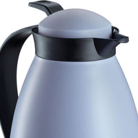 Cilio - Imola 34 Ounce Blue/Gray Insulated Beverage Server with Glass Liner - C544374