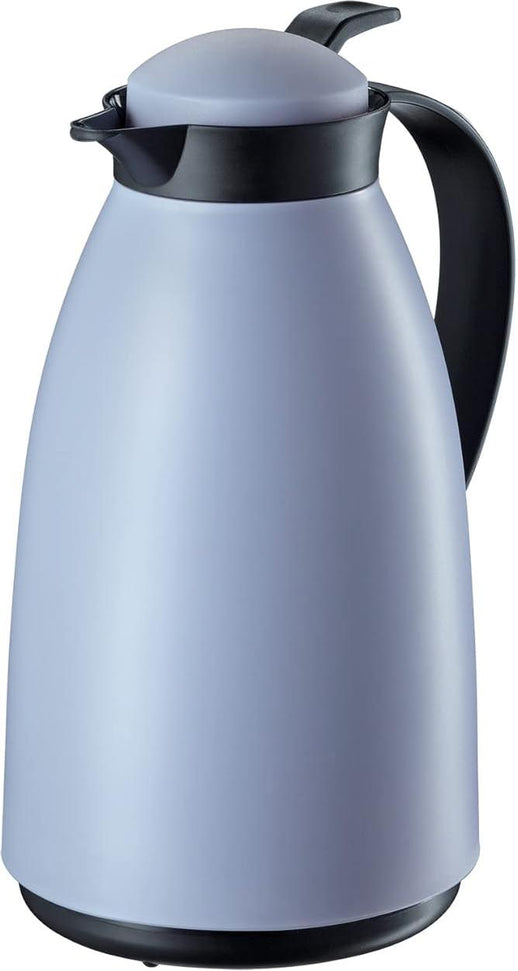 Cilio - Imola 34 Ounce Blue/Gray Insulated Beverage Server with Glass Liner - C544374