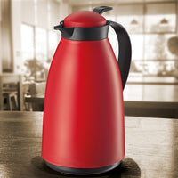 Cilio - Imola 34 Ounce Matte Red Insulated Beverage Server with Glass Liner - C544343