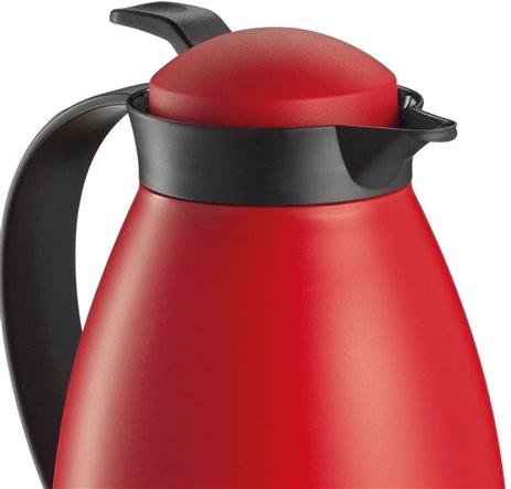 Cilio - Imola 34 Ounce Matte Red Insulated Beverage Server with Glass Liner - C544343