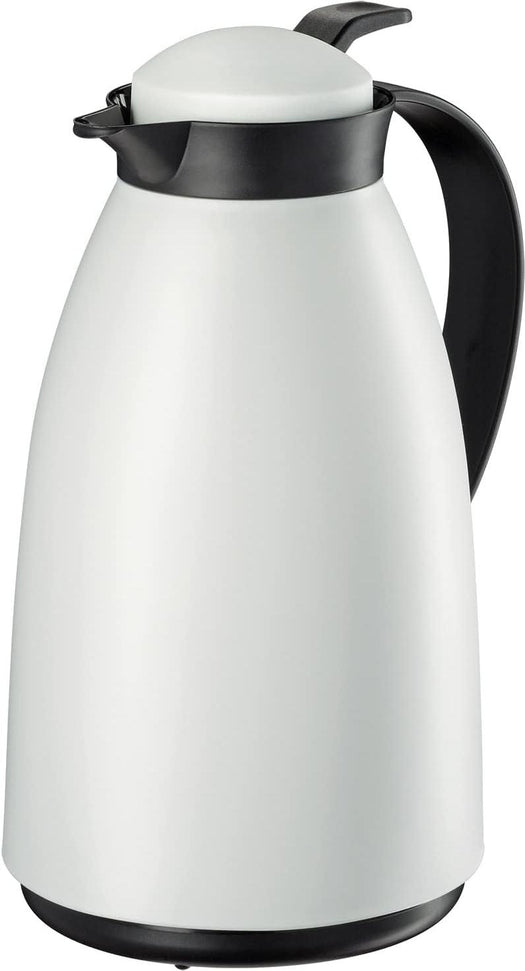 Cilio - Imola 34 Ounce White Insulated Beverage Server with Glass Liner - C544336