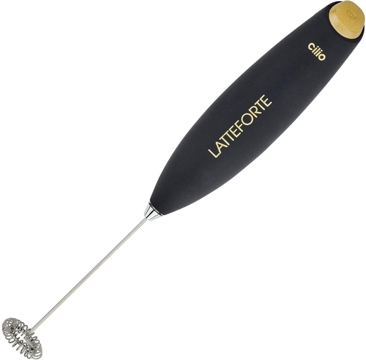 Cilio - Latteforte 9.9" Black Matte Milk Frother, with Stainless Steel Stand - C103168