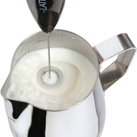Cilio - Latteforte 9.9" Black Matte Milk Frother, with Stainless Steel Stand - C103168
