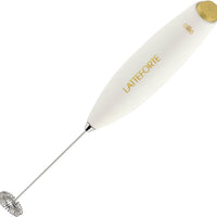 Cilio - Latteforte 9.9" White Matte Milk Frother, with Stainless Steel Stand - C103182