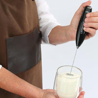 Cilio - Latteforte 9.9" White Matte Milk Frother, with Stainless Steel Stand - C103182