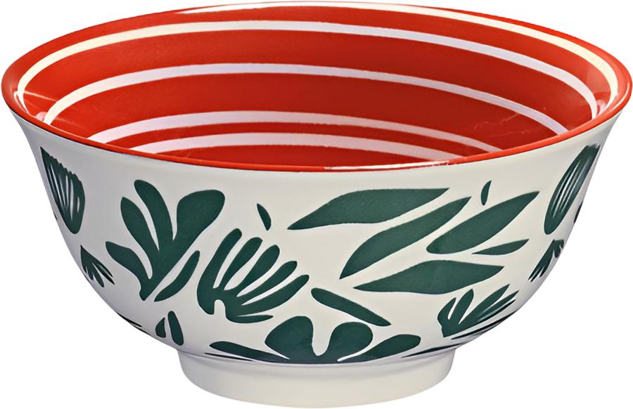 Cilio - Leaves 6" 17 fl. oz Porcelain Bowl - C107661