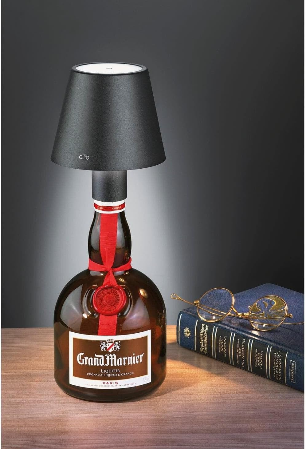 Cilio - Luce 5.25" Black LED Bottle Lamp - C190687