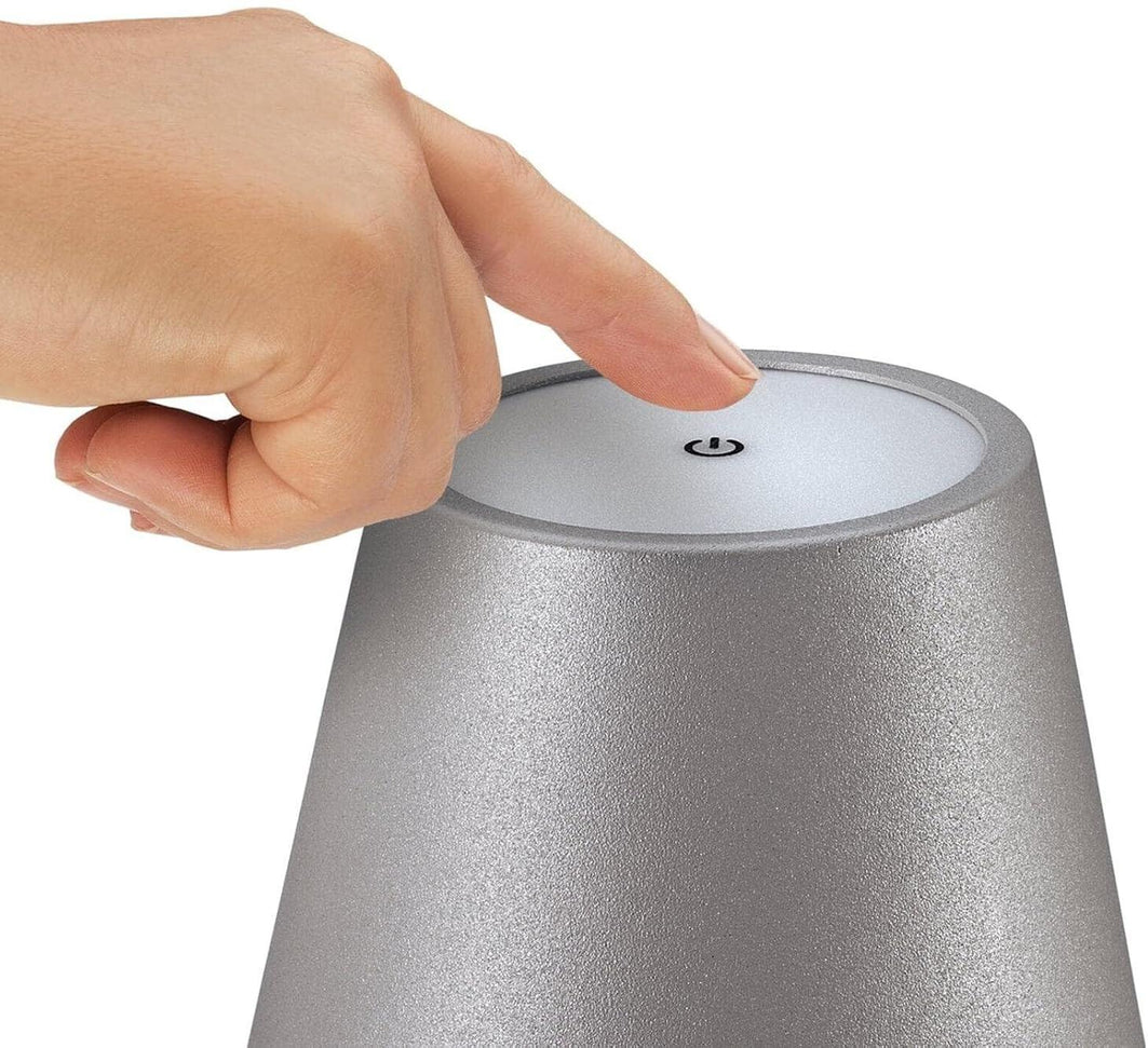 Cilio - Luce 5.25" Grey LED Bottle Lamp - C190670