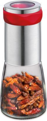Cilio - Piccante 2.75" Stainless Steel And Glass Chili Mill - C613018