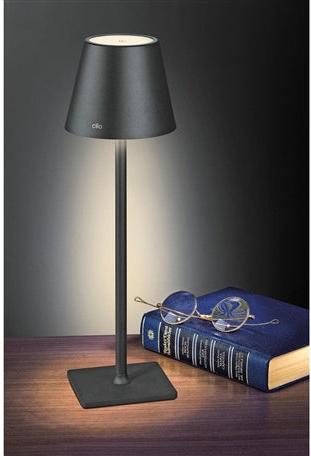 Cilio - Sole 13.75" Black LED Table Lamp - C190656