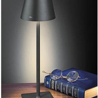 Cilio - Sole 13.75" Black LED Table Lamp - C190656