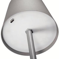 Cilio - Sole 13.75" Grey LED Table Lamp - C190649