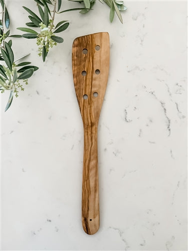 Cilio - Toscana 11.8" Olivewood Spatula with Holes - C182064