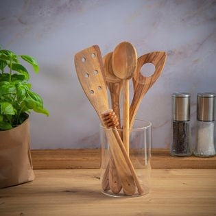 Cilio - Toscana 11.8" Olivewood Spatula with Holes - C182064