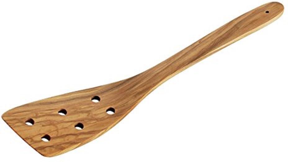Cilio - Toscana 11.8" Olivewood Spatula with Holes - C182064