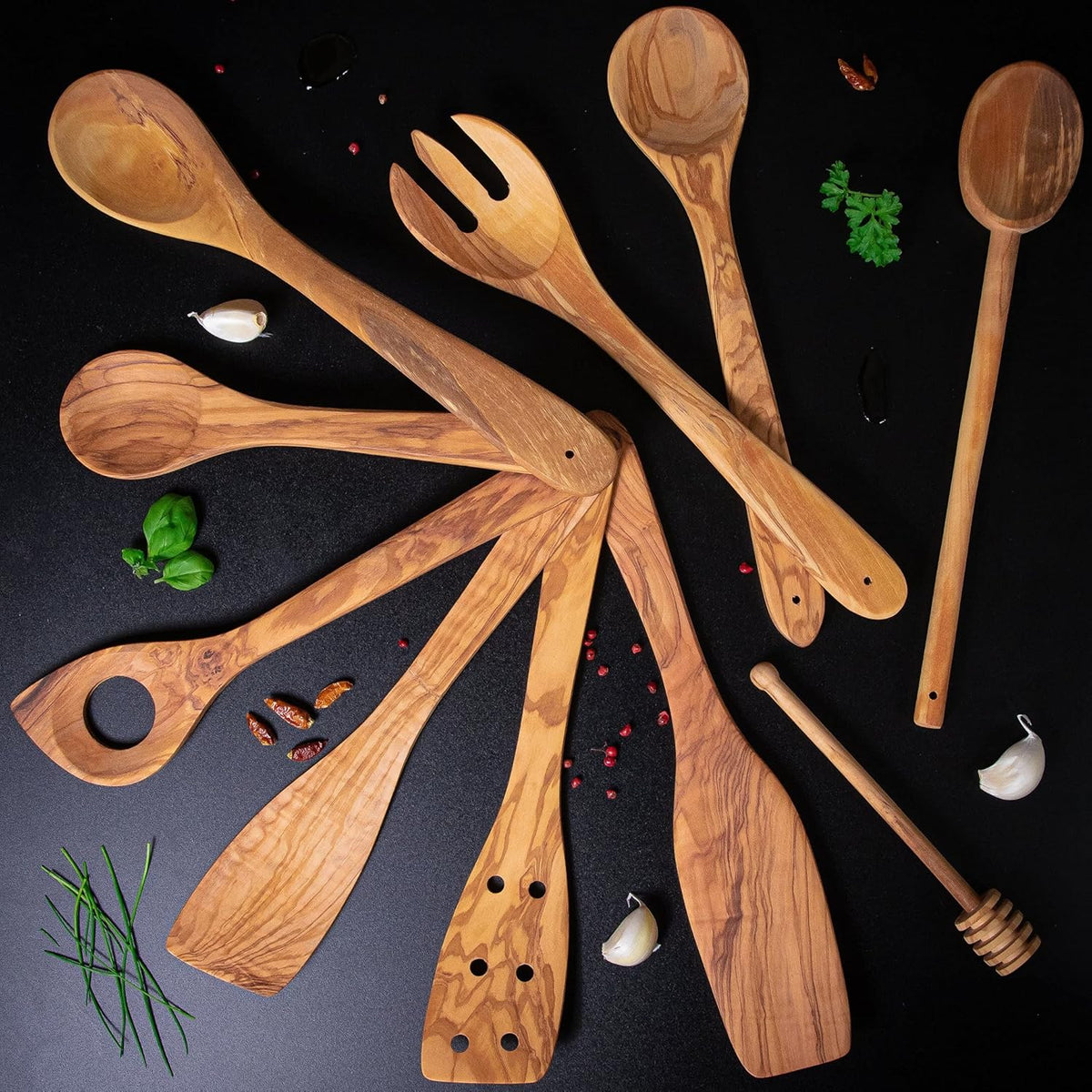 Cilio - Toscana 12" Olivewood Stirring Spoon - C182002