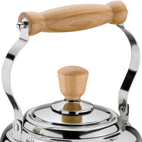 Cilio - Tradition 2.6 Qt Stainless Steel Tea Kettle with Wooden Handles - C430820